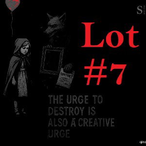 Lot #7  (Balloon Girl Banksy) 