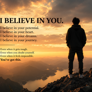 Believe in me please