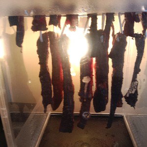 making Beltong and chain bites