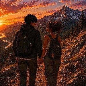 Sunset gold in your brown eyes