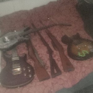all I care about is my guitars and my guns... mad hatter's