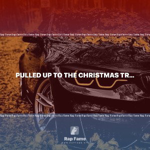 pulled up to the Christmas tree