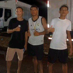 no carro 