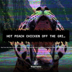 hot peach chicken off the grill