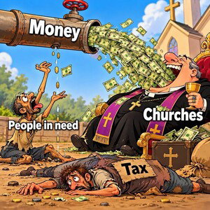 Church taxes (AI made)