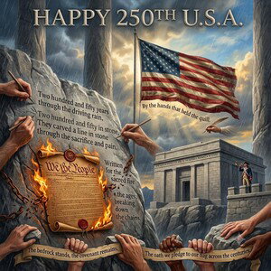 4th of July 250th anniversary God bless America 