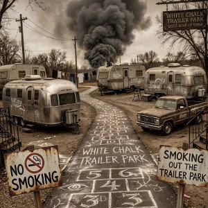 white chalk trailer park