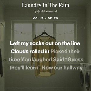 Laundry in the rain 