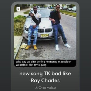 new song TK bad like Ray Charles 
