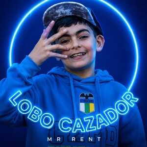lobo cazador en la niebla