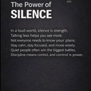 MOVE IN SILENCE