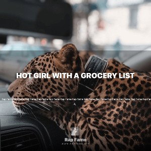 Hot girl with a grocery list