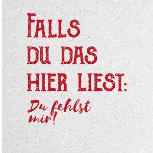 DU FEHLST MIR JETZT SCHON