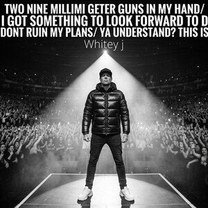 two nine millimi geter guns in my hand/ i got  something to look forward to d dont ruin my plans/ya understand? this is 