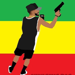 foto com a Glock 