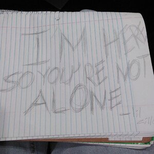 I'm here so you're not alone 