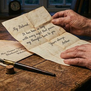 "Deeper Worn Creases in your Letters"