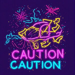 Neon Caution 