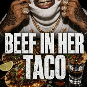 Beef in her Taco