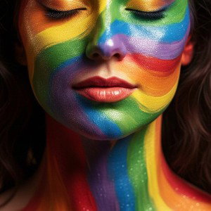 rainbow on your skin  