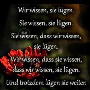 wie der Judas sind sie am lügen