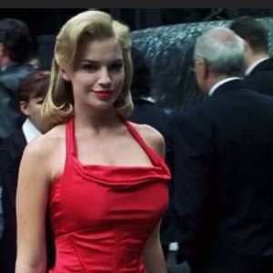 Lady in the red dress