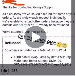 RAPFAMESBEST page1 fame APP REFUNDS