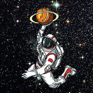 up in space