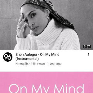 ON MY MIND (snoh aalegra)