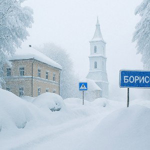 монах Борисовский - Борисов в снегу