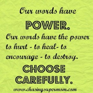 Speaking words