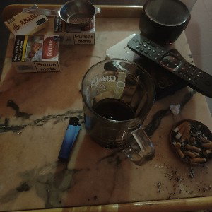 en las líneas rectas del camino 