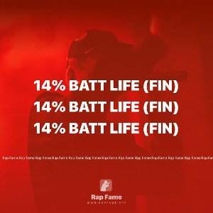 14% batt life (Fin)