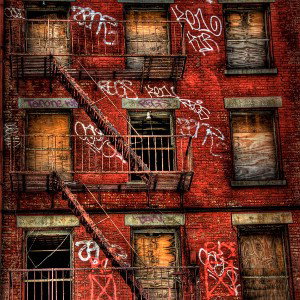 out of the red bricks