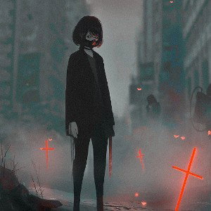 За катафалком