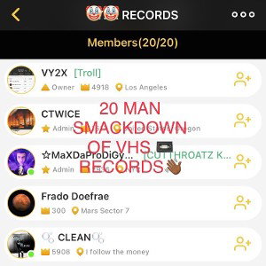 20 Man Smackdown VHS 📼 Records 