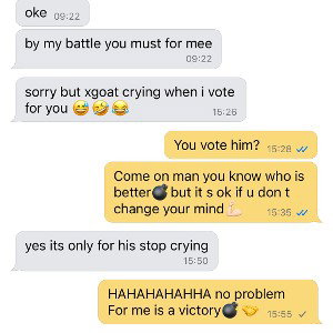 XGOAT PIANGE😭😭😭