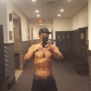 in the gym