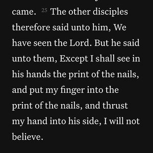 Doubting Thomas