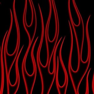 You can see the flame 