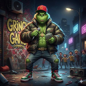 Grinch got bars 