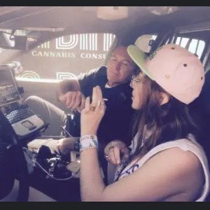 smoking in the police car 