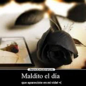 "Maldita sea el momento que te conocí" Antonio 