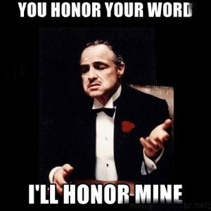 “Honor your word” RBomb The Don