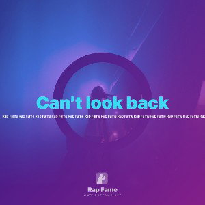 Can’t look back 