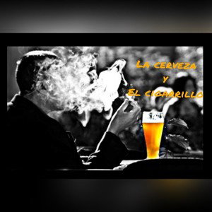  cerveza y cigarrilo
