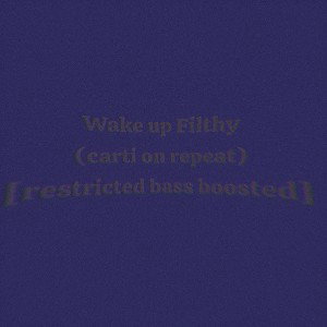 Wake up Filthy(Carti on repeat) [restricted bass boosted]