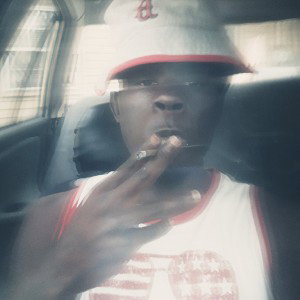 white Tee. in the hood