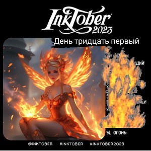 Inctober 🍁День 3️⃣1️⃣🍁Разведи огонь 🔥 