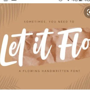 let it flow